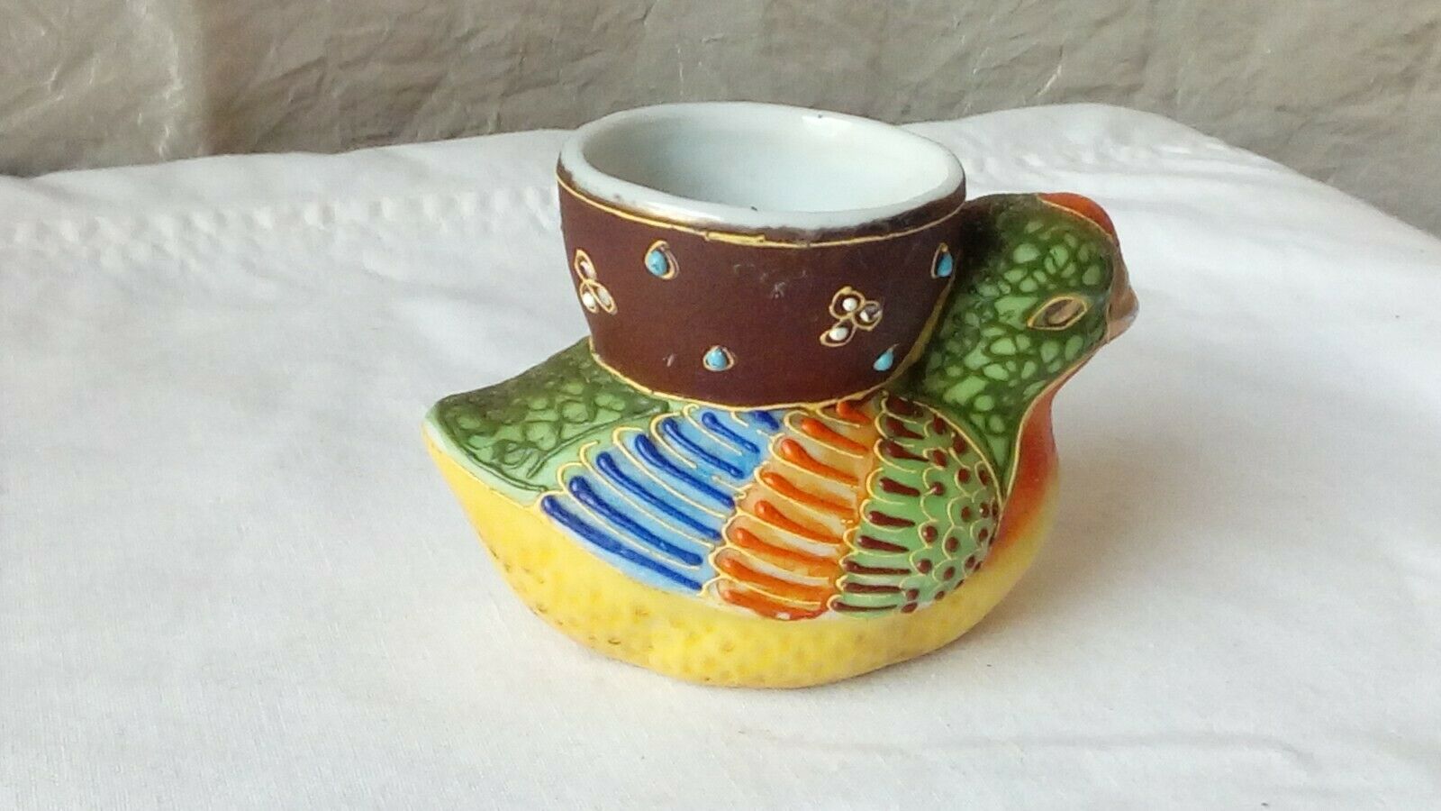 Porcelain coquetier satsuma japan