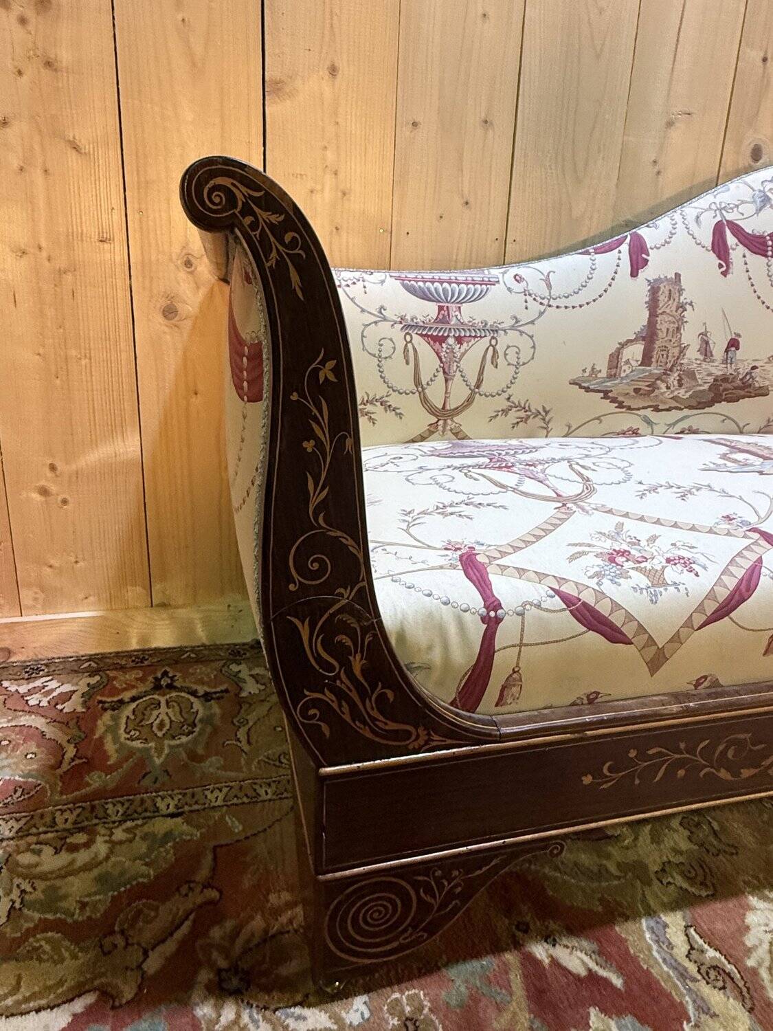 Charles X period Recamier bench