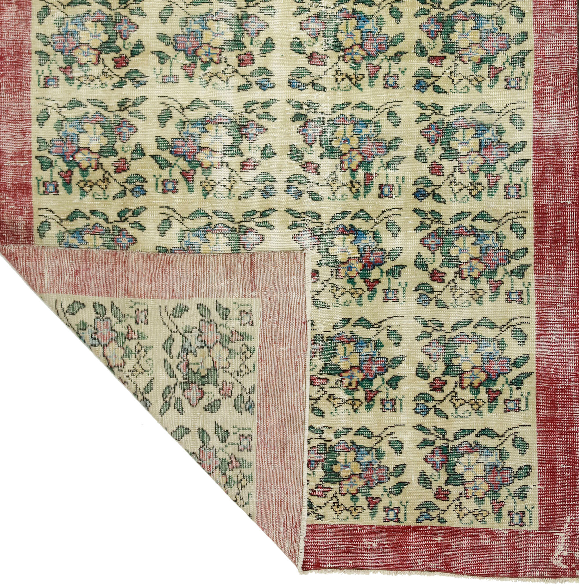 Anatolian handmade vintage rug 266 cm x 167 cm