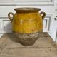 Confit pot in yellow glazed terracotta late 19th century