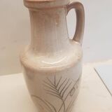 Beige ceramic vase from the 70s