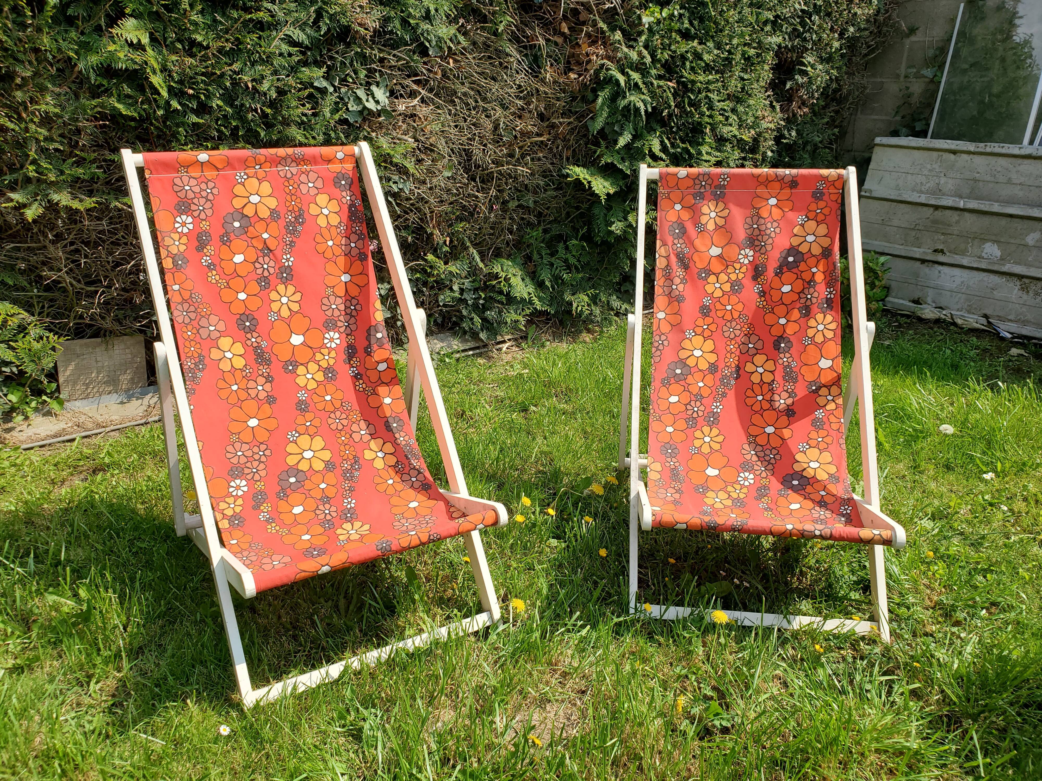 Chilean, vintage deckchairs