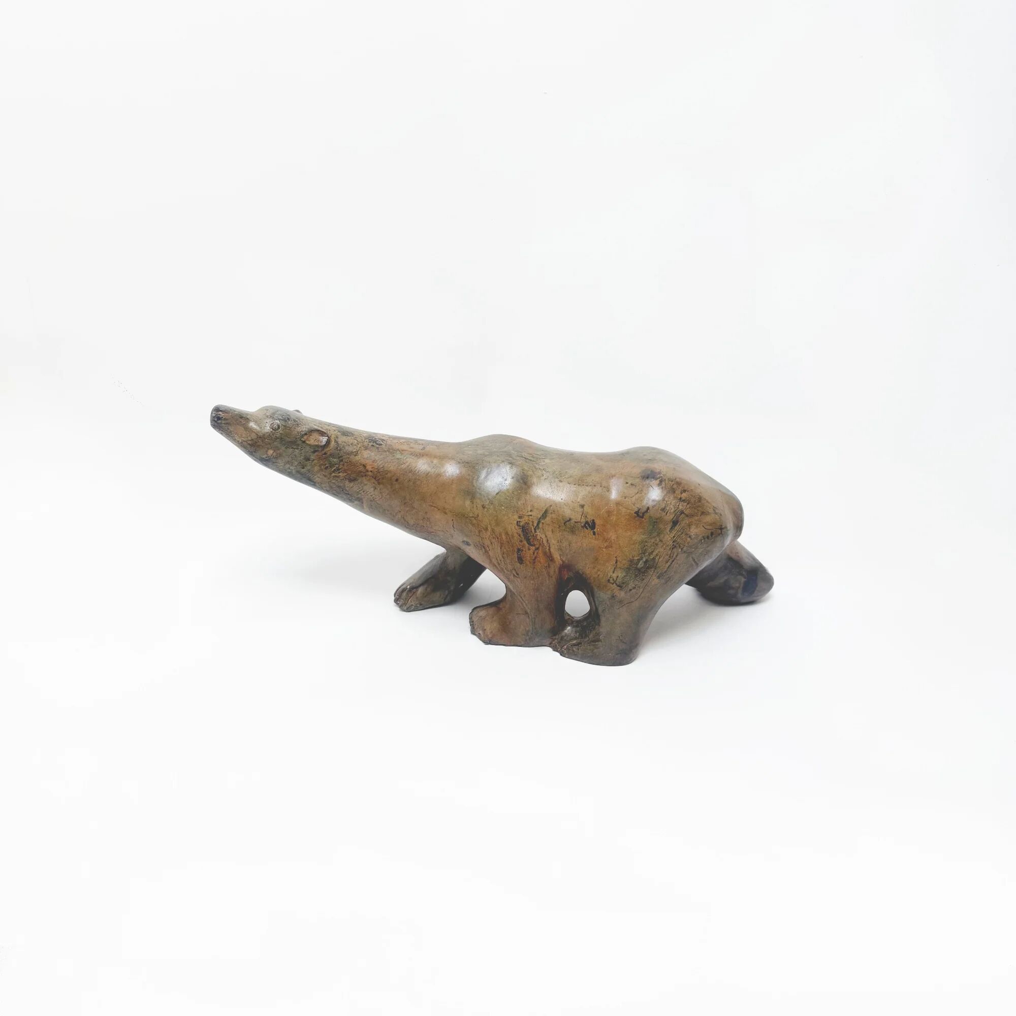 Bronze sculpture polar bear | Pierre Chenet, 20th century