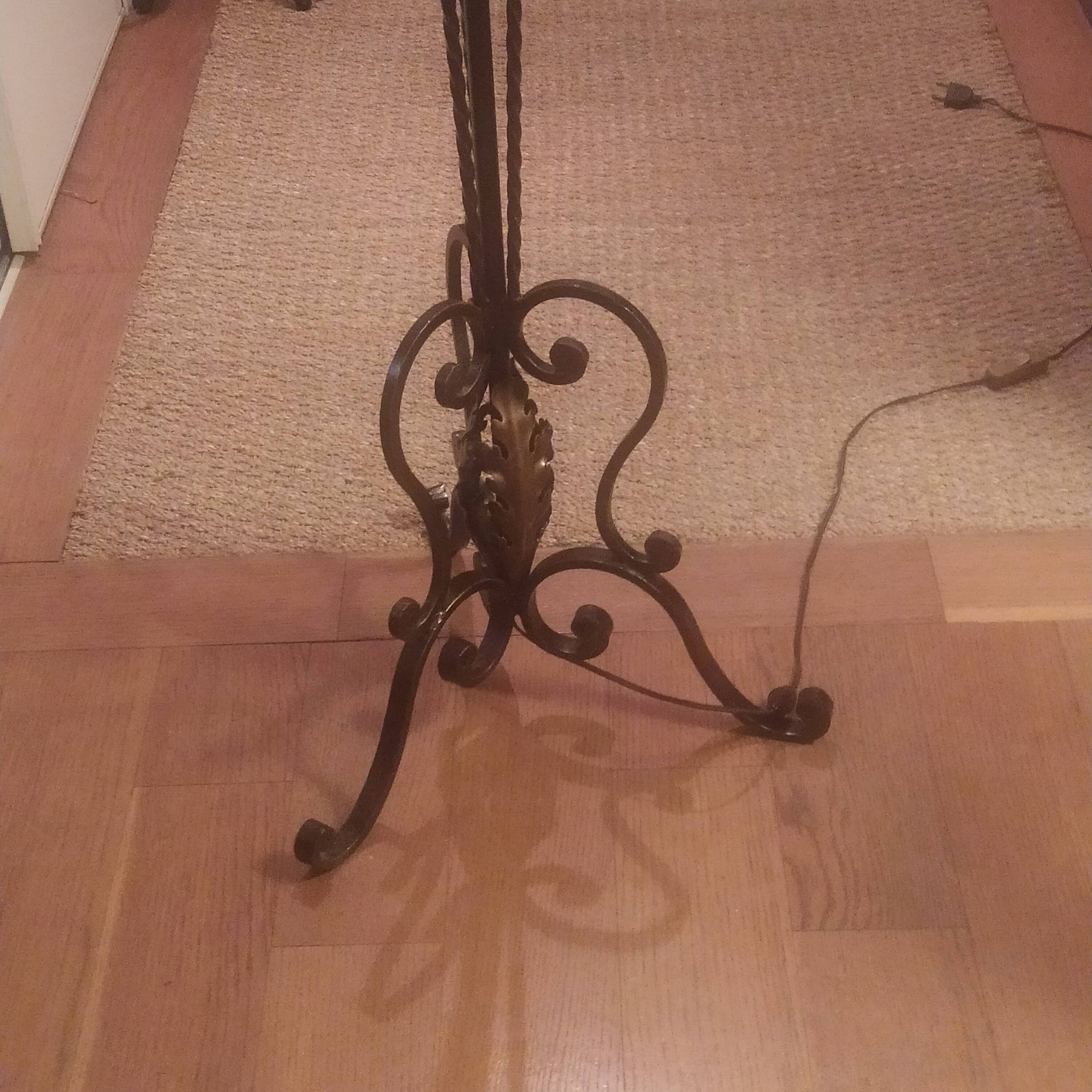 1950 wrought iron lampshade