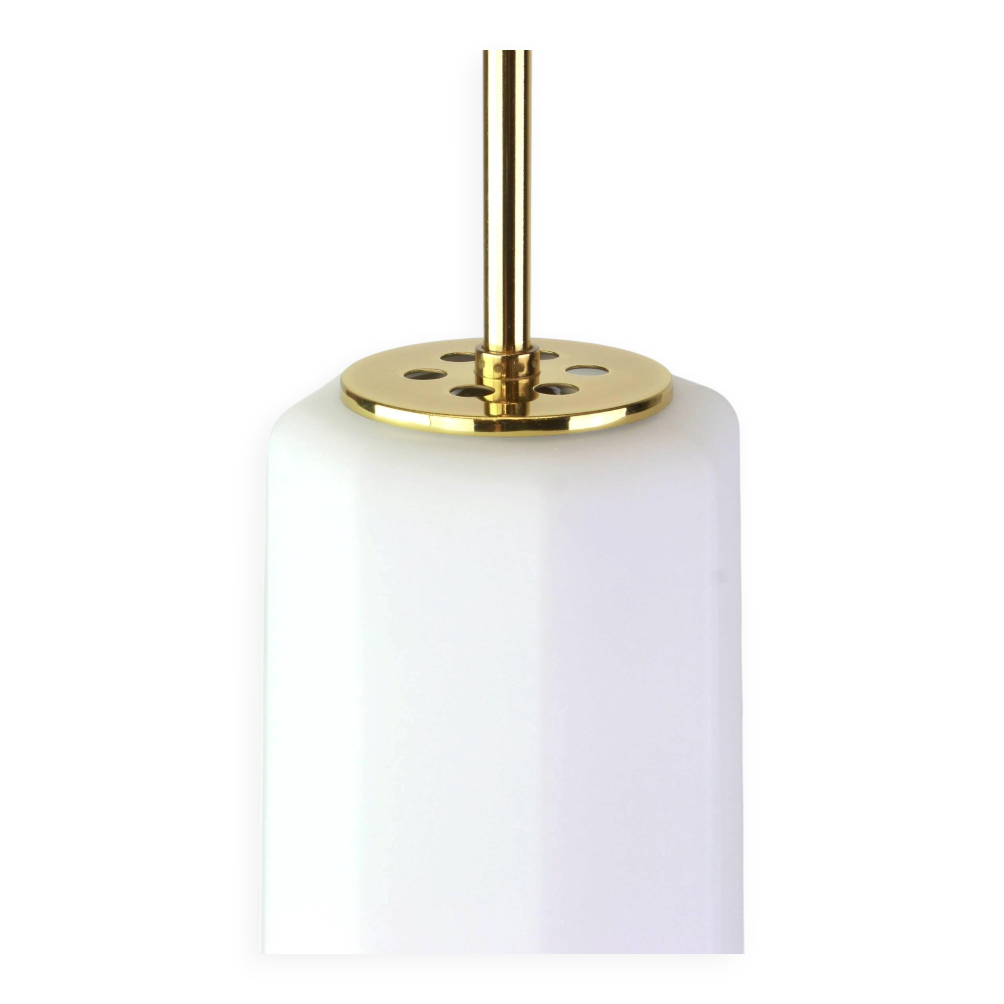 Opaline Glass Pendant by Limburg, Germany, 1970s