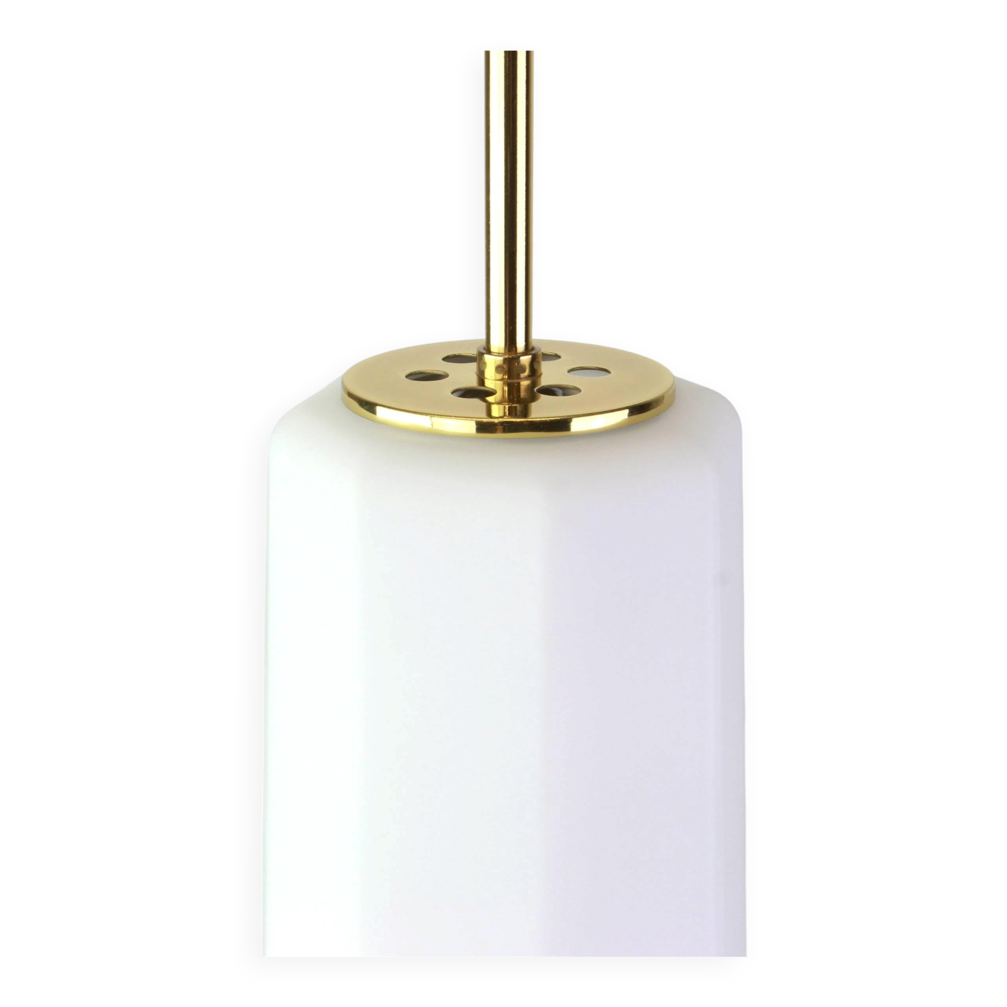 Opaline Glass Pendant by Limburg, Germany, 1970s
