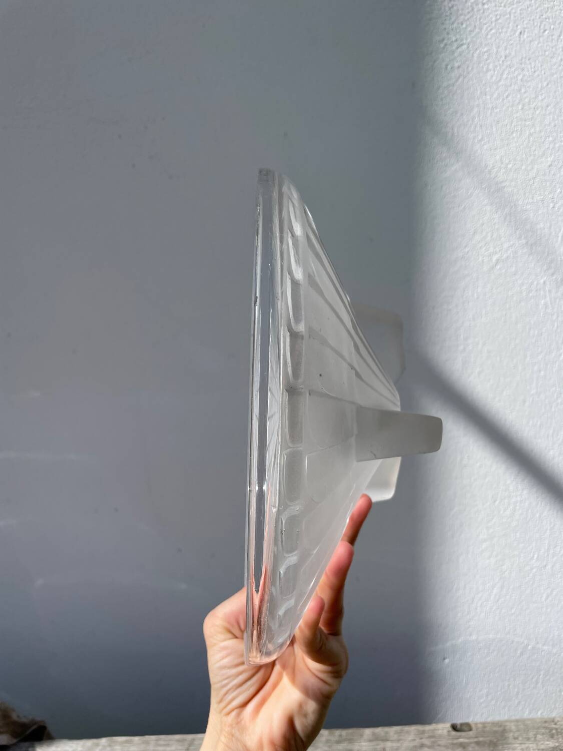 Coupe Art Déco en verre dépoli