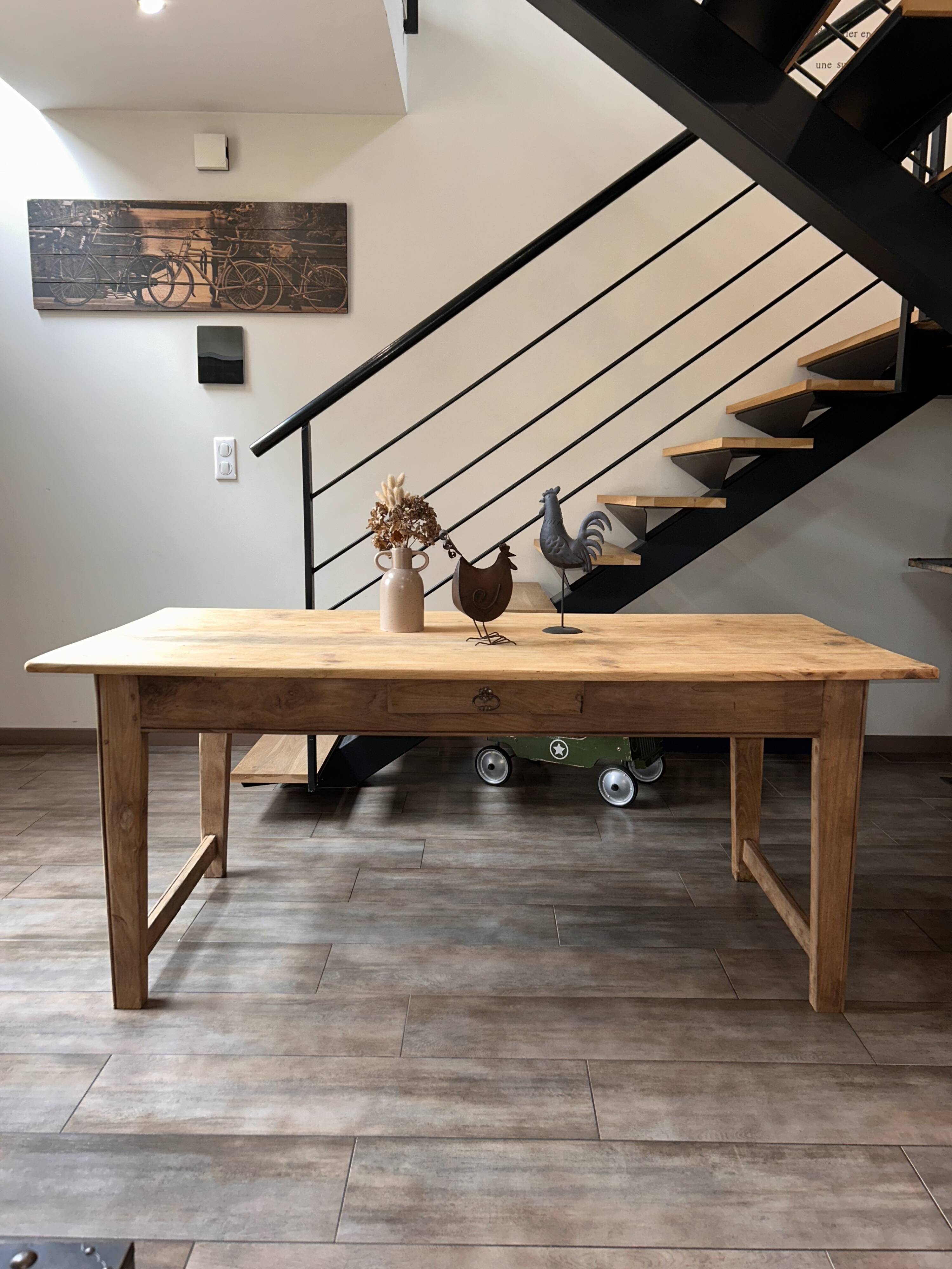 Renovated farmhouse table