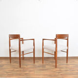 Danish Teak Armchairs by H. W. Klein for Bramin, Set of 2