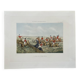 Old English engraving / court hunting