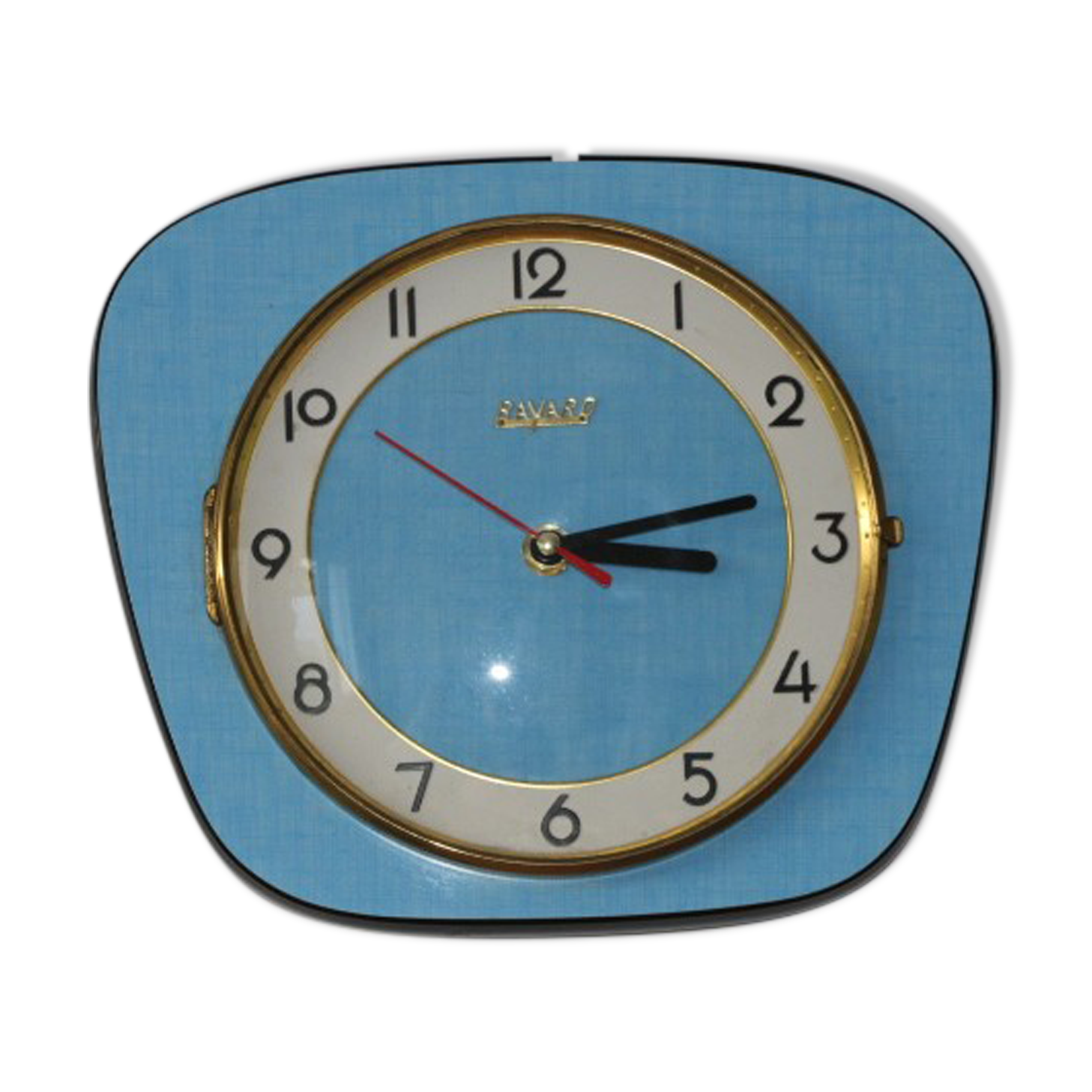 Blue Bayard formica clock