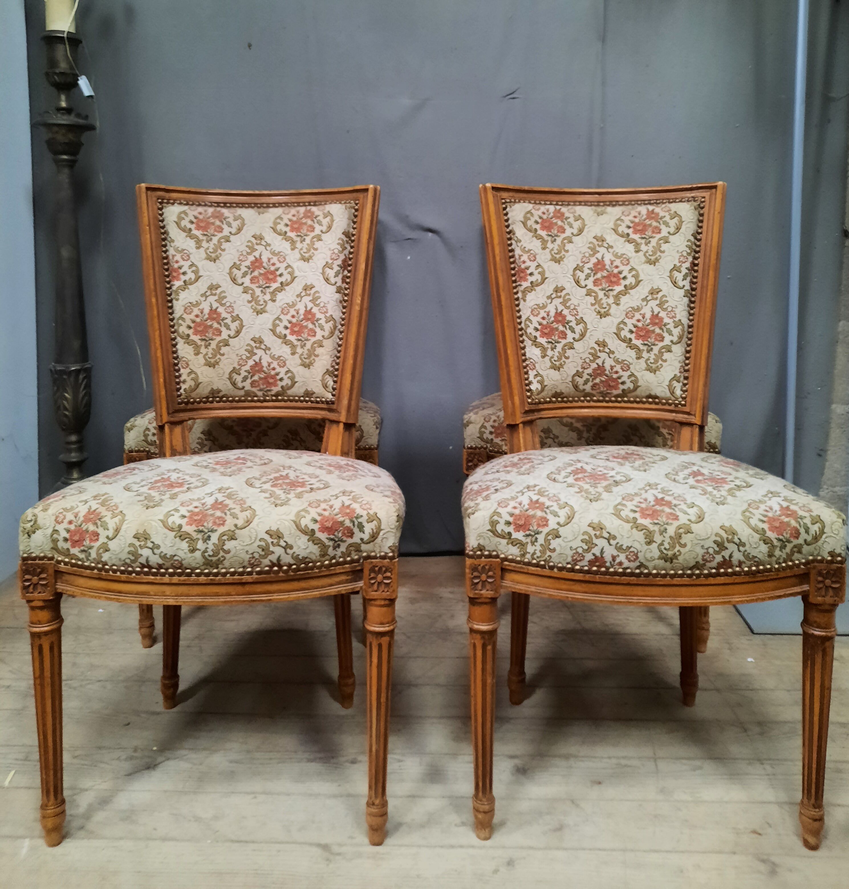 4 Louis XVI style chairs