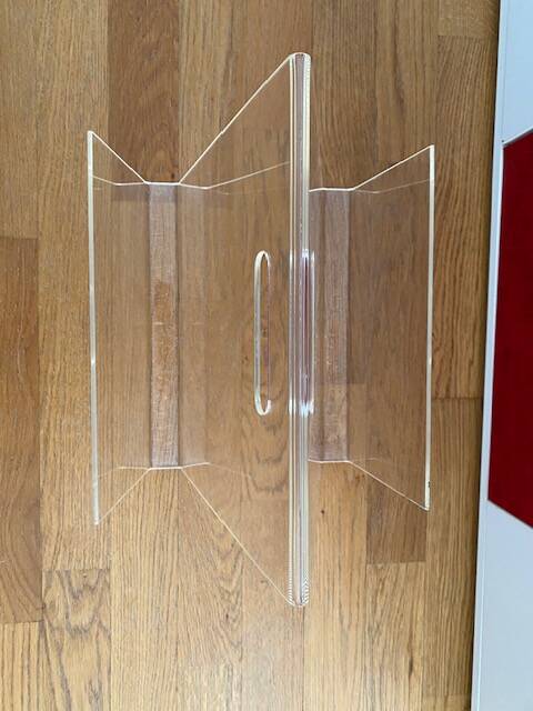 Vintage plexiglass magazine holder