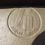 Pair of chairs 60s iron and skai