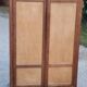 Parisian 2-door wardrobe in oak and poplar from the 1950s