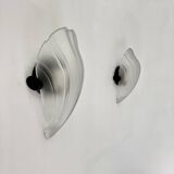 Pair of post modern shell wall lamps , 1980s