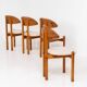 Ensemble de 4 chaises en pin par Vamdrup Stolefabrik (Danemark, années 1970).