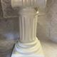 Elegant Pedestal Column in Hardened Plaster with Ionic Volute Capital