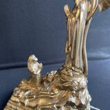 Lamp musical statue - Art Nouveau - Golden regulation - Early twentieth century