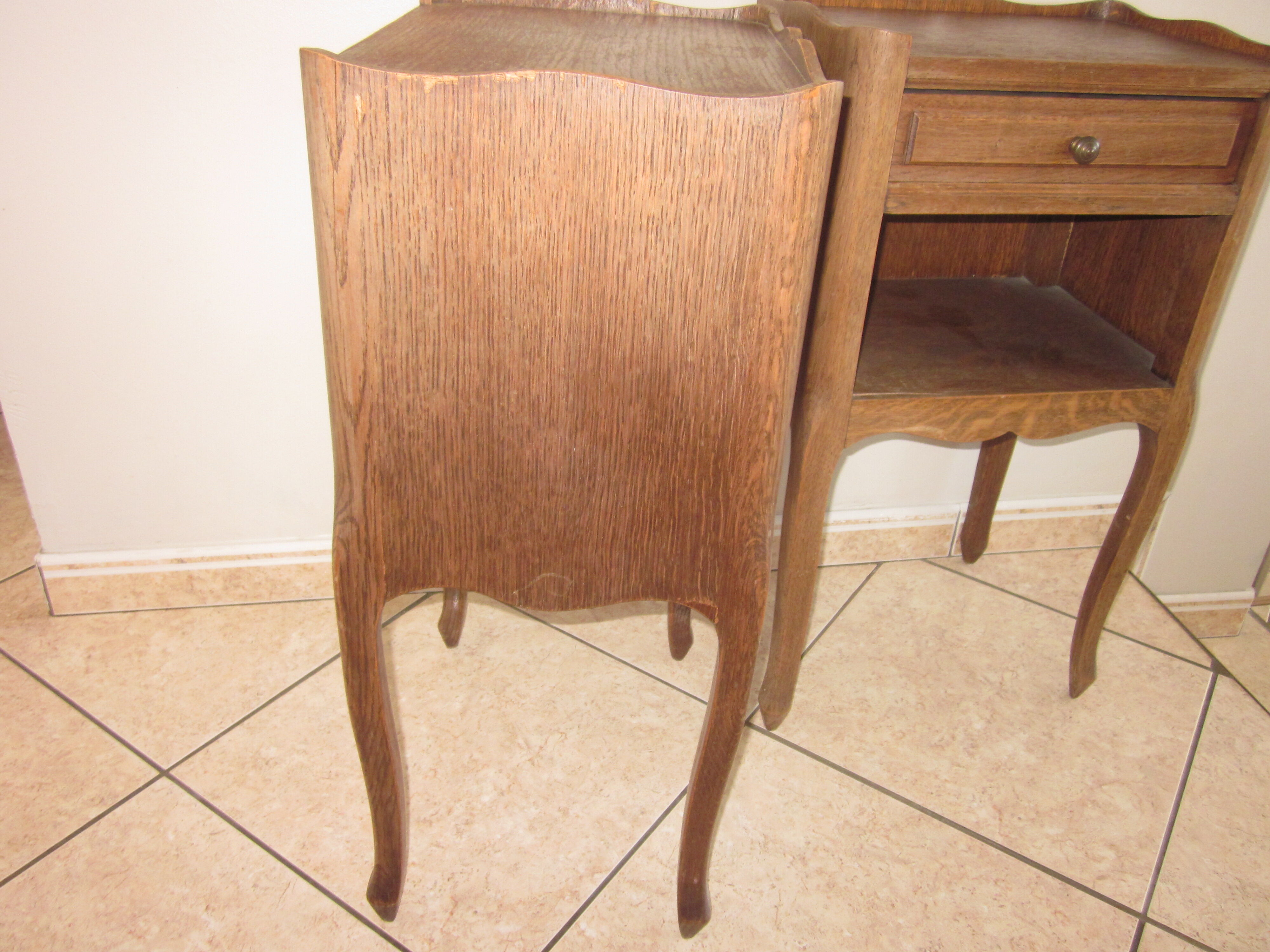 Old style bedside pair