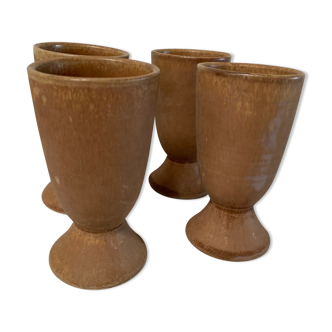 Set of 4 sandstone mug cups