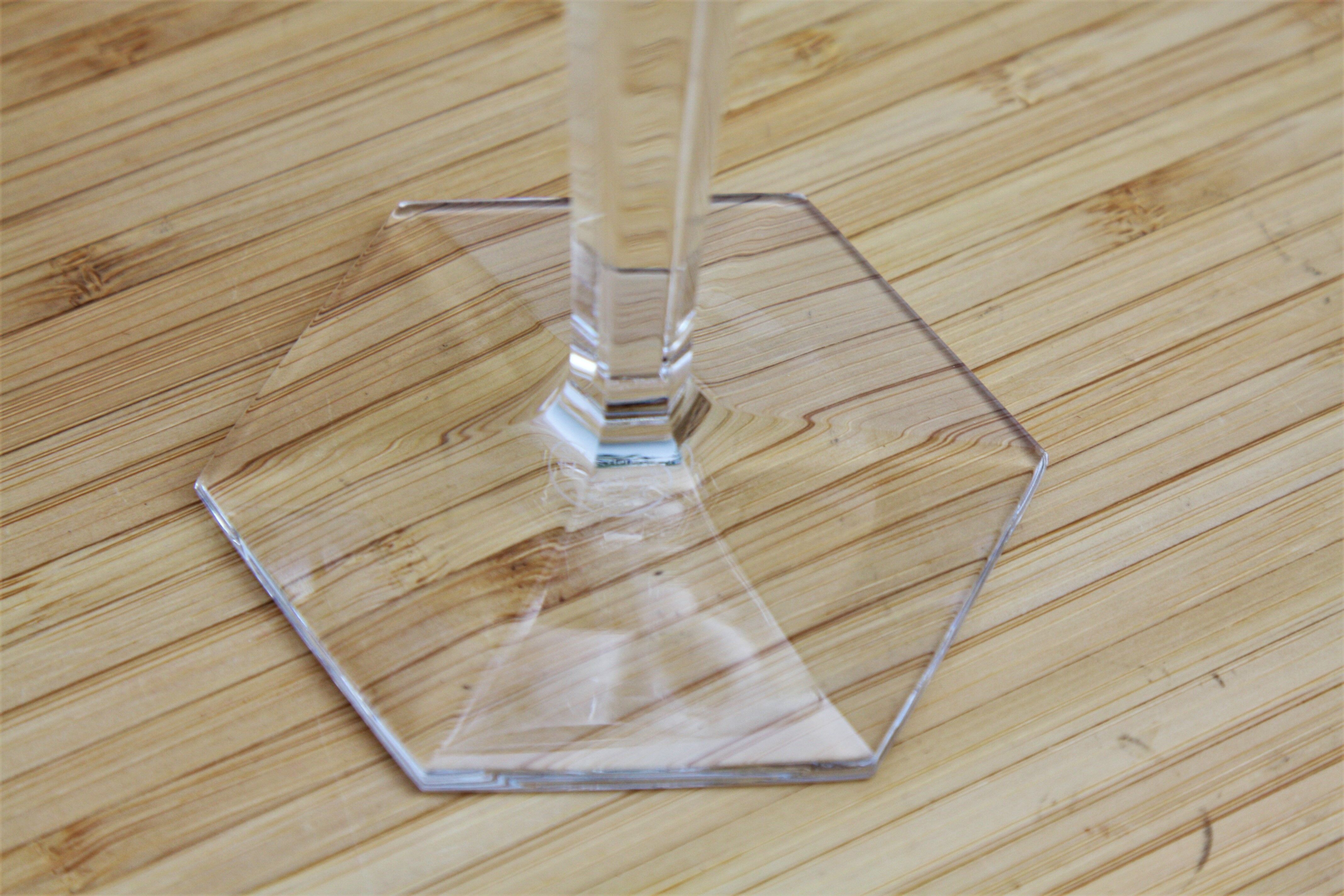 Pair of Baccarat crystal water glasses model Compiègne