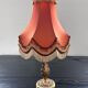 Lampe en laiton abat jour pagode