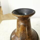 Rustic Ceramic Jug: 1970s West German Pottery Vase, Boho Decor