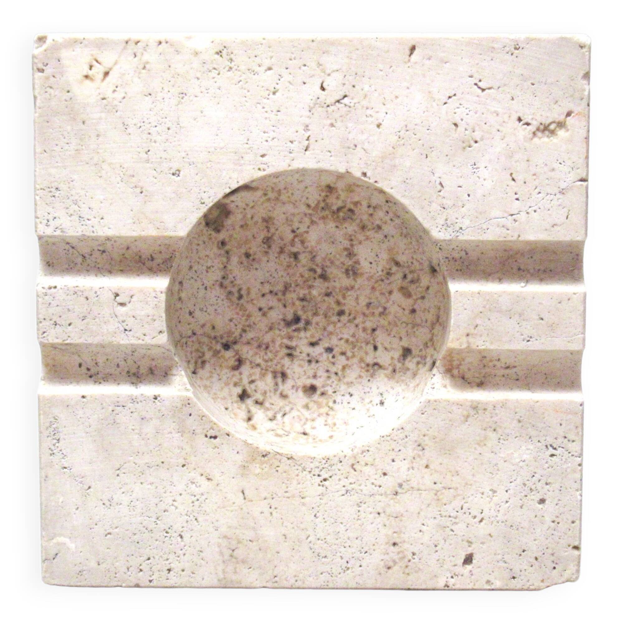 Travertine ashtray Frattelli Mannelli 70s