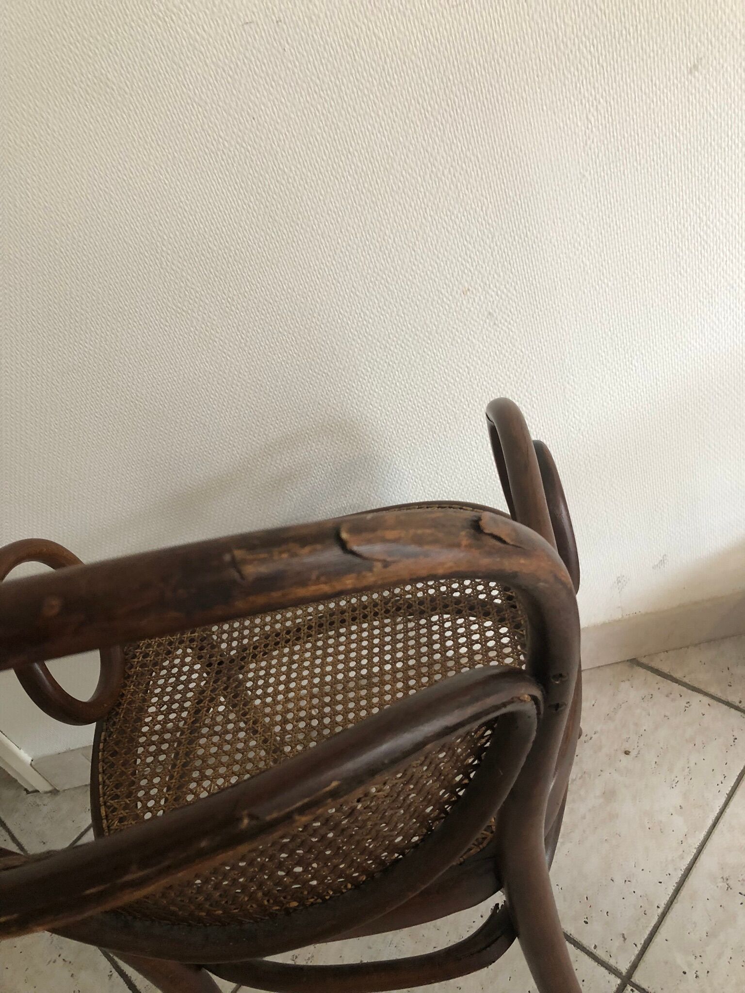 Canned Thonet armchair