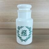 Pot d'apothicaire en opaline h=21,5cm
