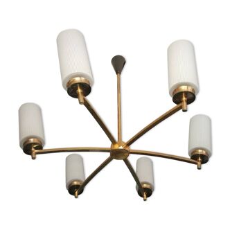 Chandelier vintage 60 opalines