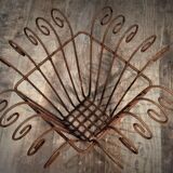 Planter door plant wrought iron 1950s