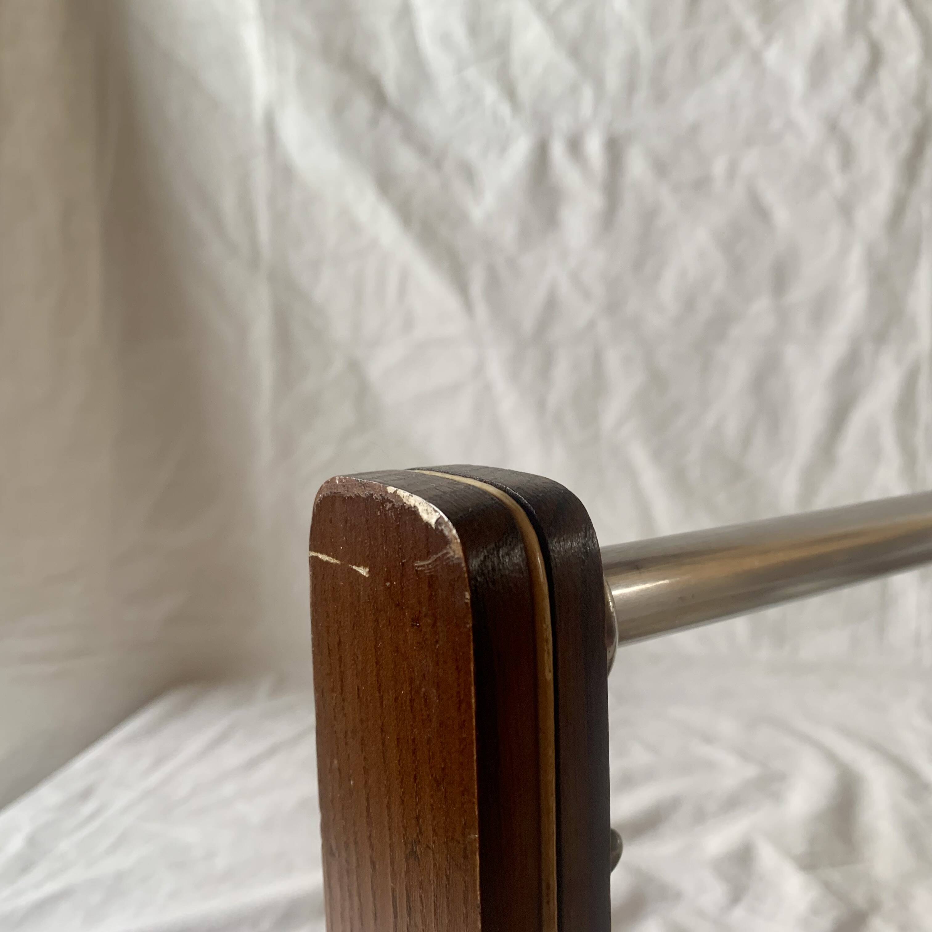 Art Deco wooden wall coat rack