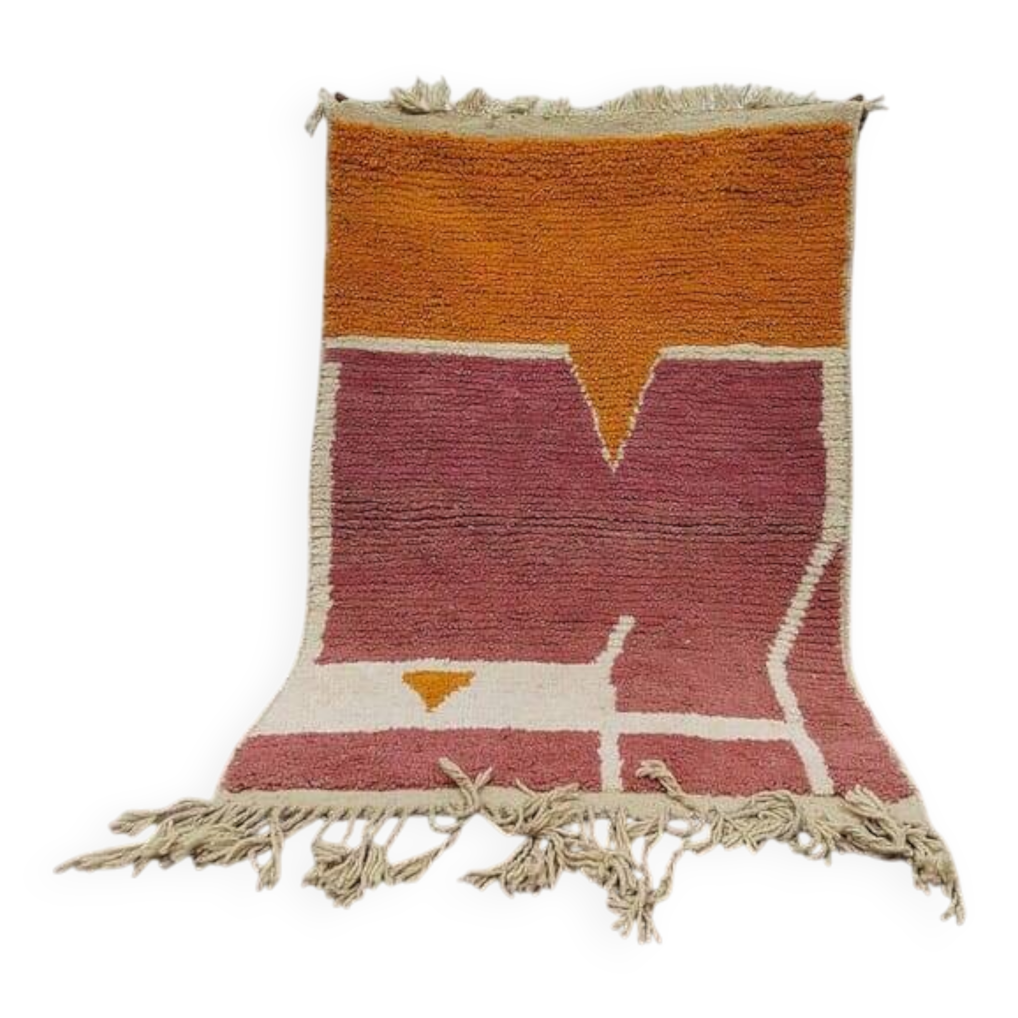 Pure natural wool rug, size 160 x 240 cm