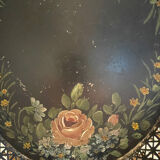 Oval painted tin tray Napoleon III