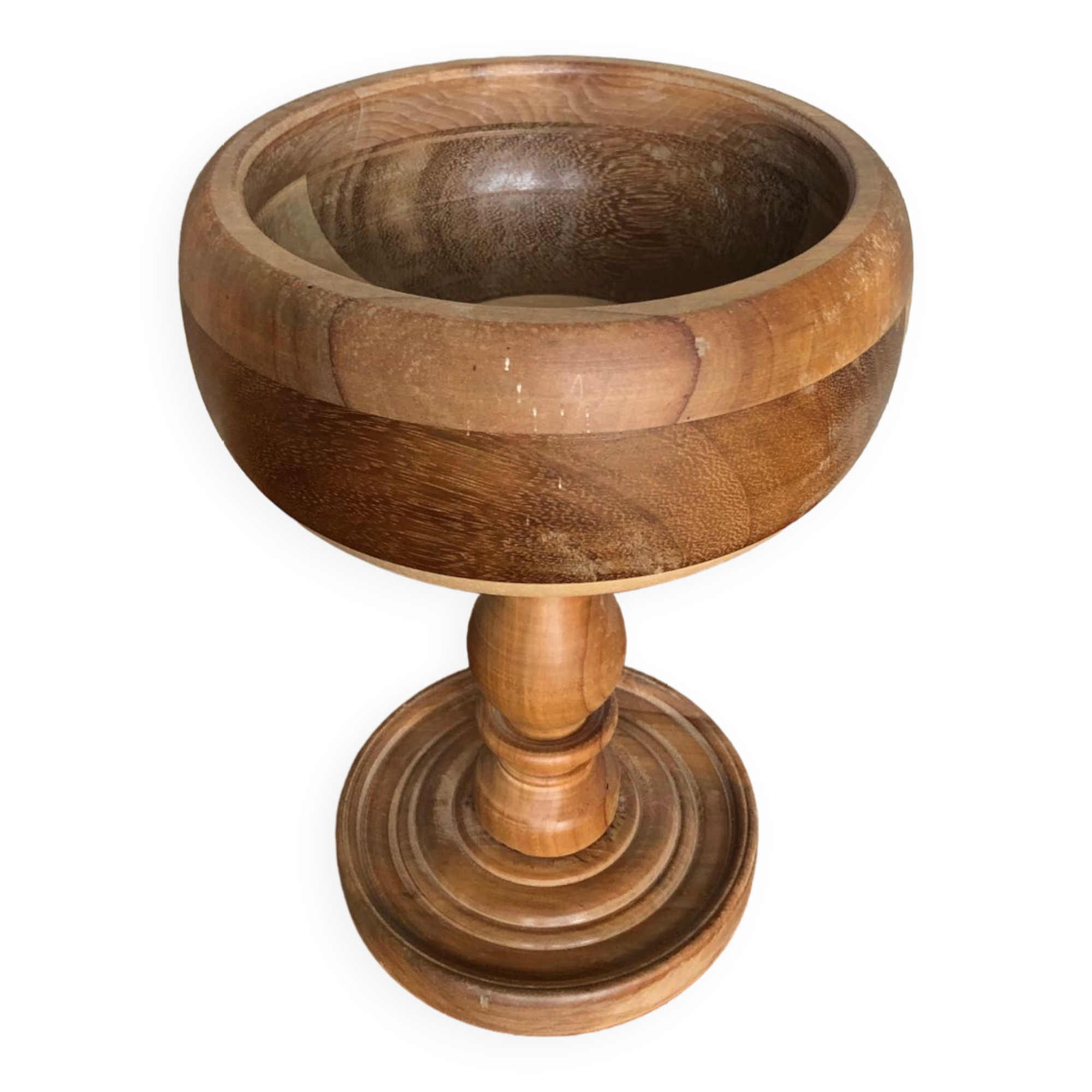 Old turned wood cutting