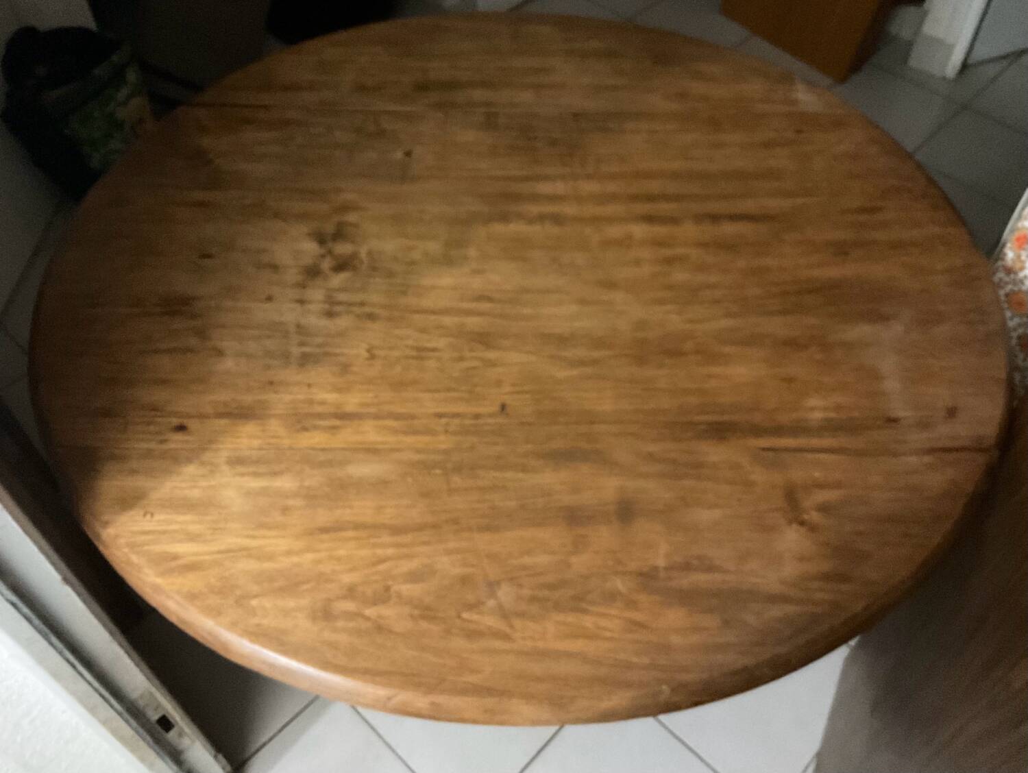 Oak table with ears from the 1950s.