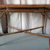Bamboo and leather console