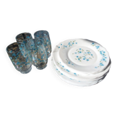 Service for 4 people forget-me-not arcopal