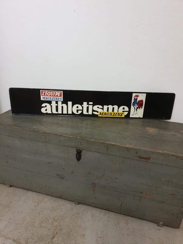 Equipe Magazine advertising plate