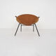 Hans Olsen suede "Balloon"chair for Lea design, Denmark 1950's