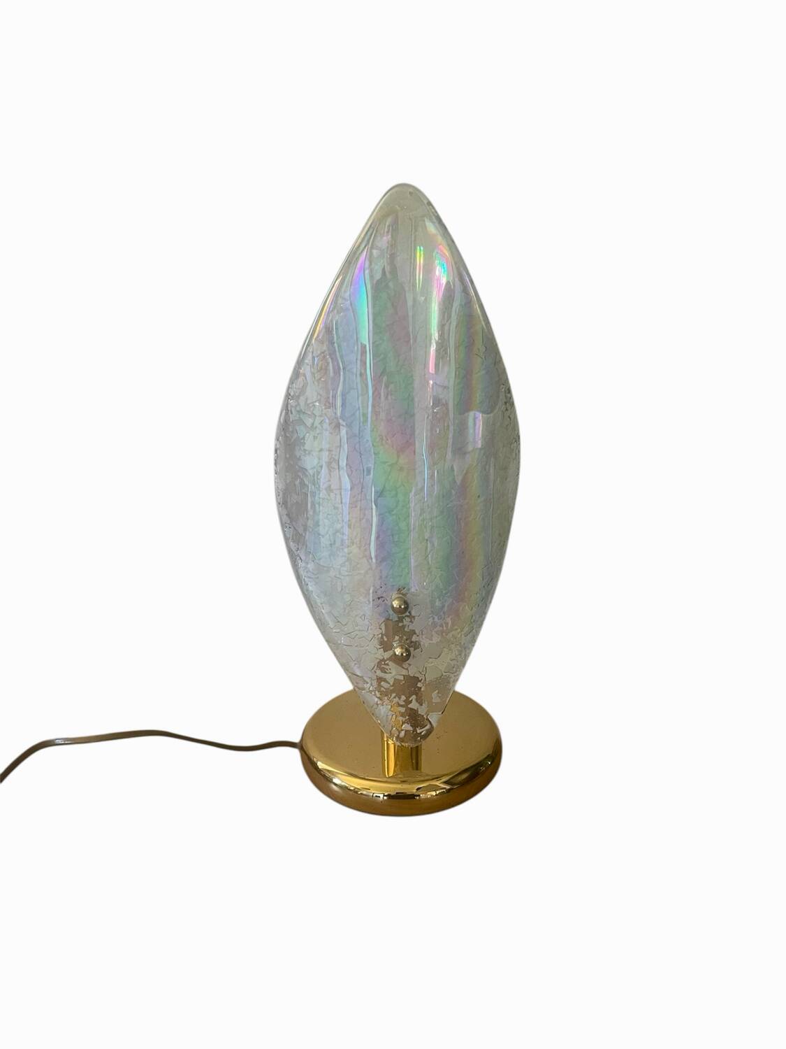 Iridescent Murano glass lamp