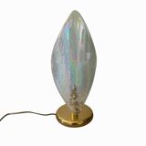 Lampe en verre de Murano iridescent