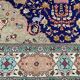 Large handmade Persian vintage Tabriz rug 300x395 cm