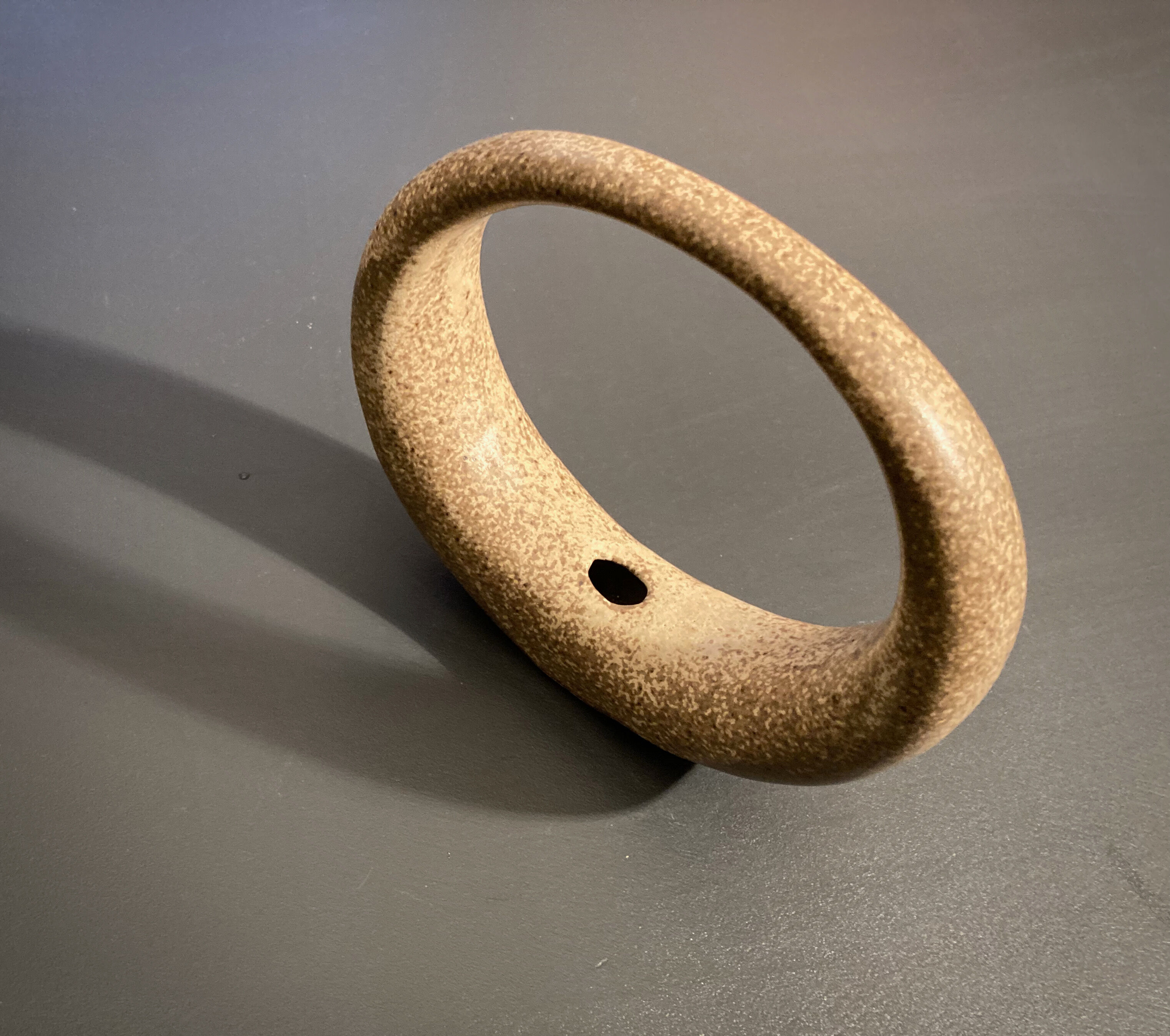 Vintage stoneware soliflore ring