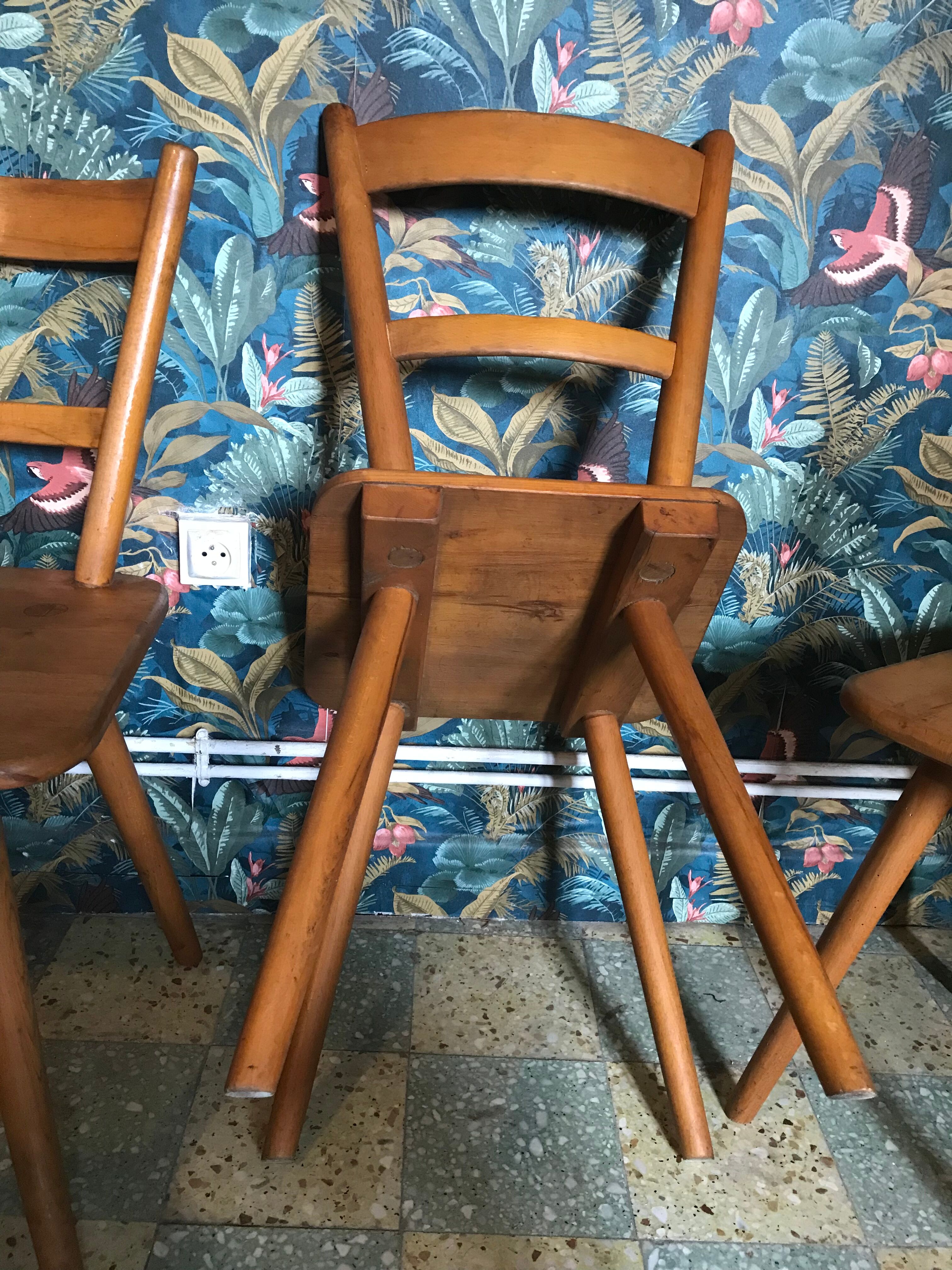 Set of 6 chairs Adolf Schneck 1940