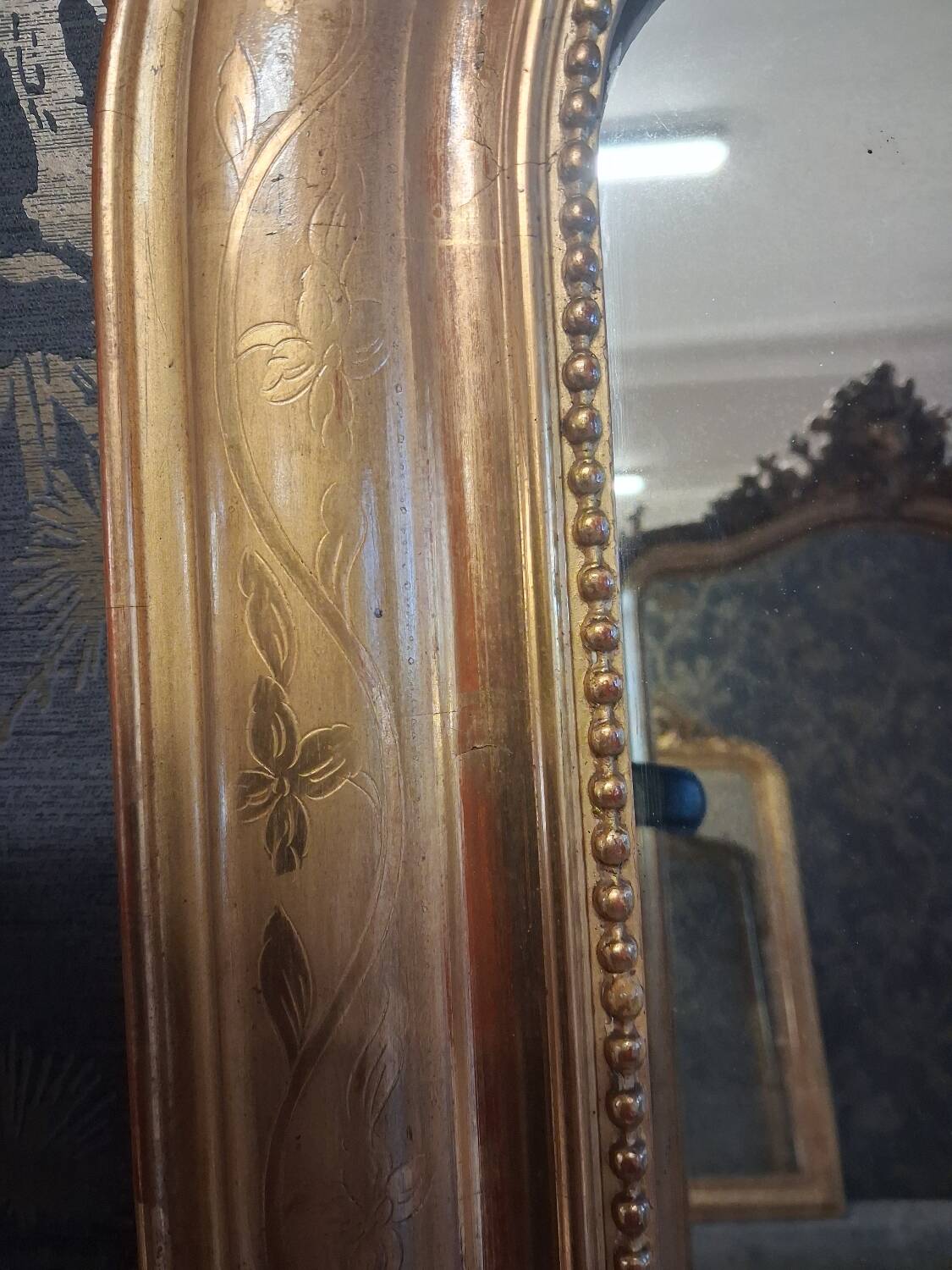 Louis Philippe period mirror 138 x 83 cm
