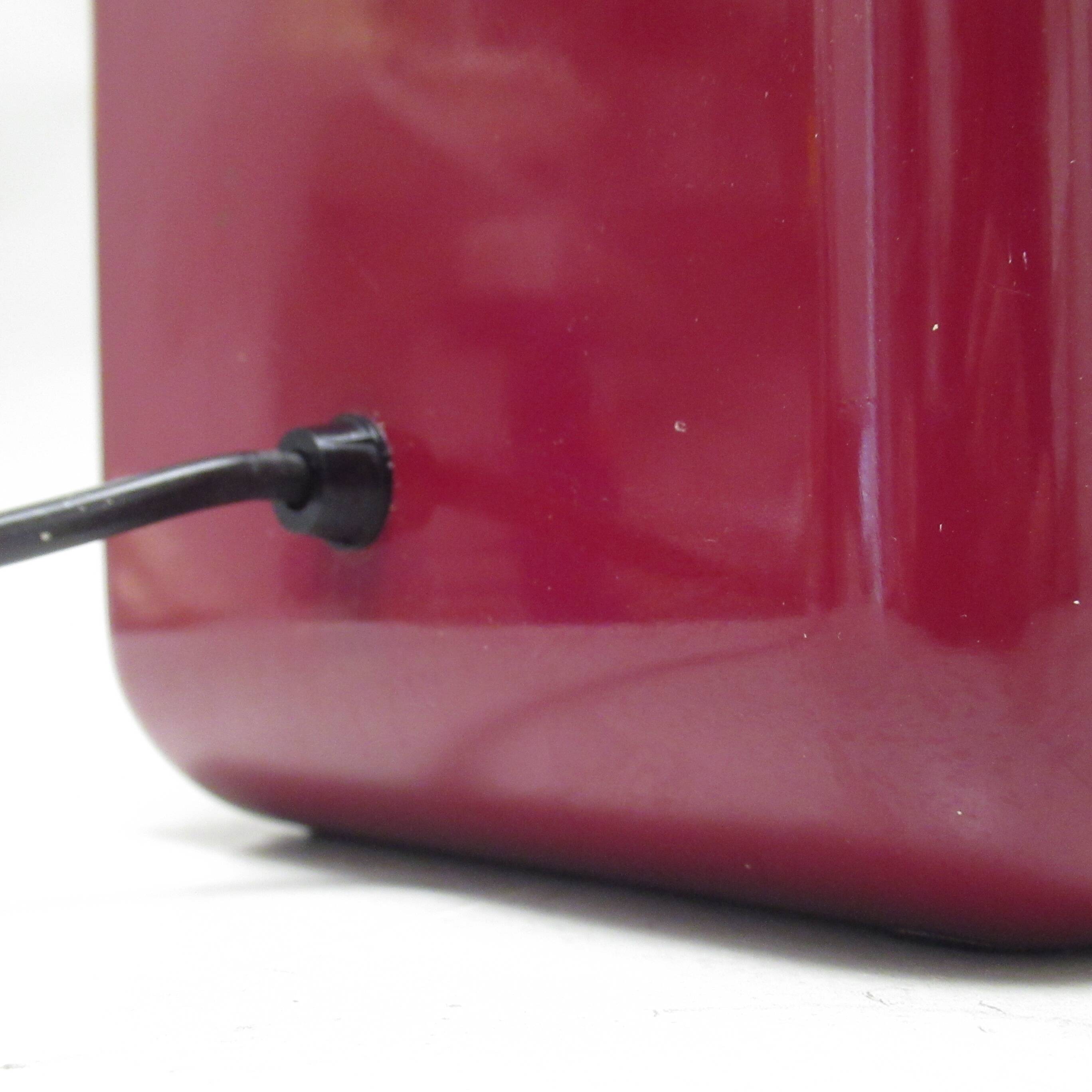 Isos burgundy lamp Giotto Stoppino Tronconi 1972