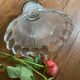 Vintage holophane glass tulip.